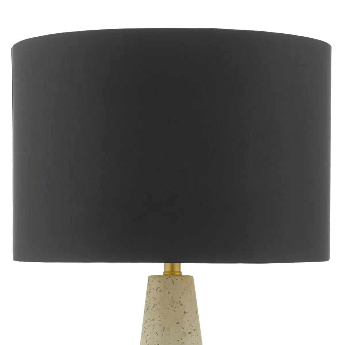 Onora Terrazzo Table Lamp with Black Faux Silk Shade