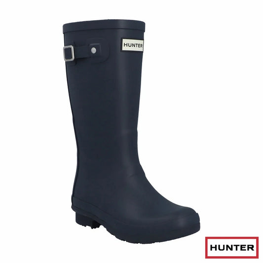 Hunter Kid's Rainboot in Navy, UK11 Junior Waterproof Rubber Welly