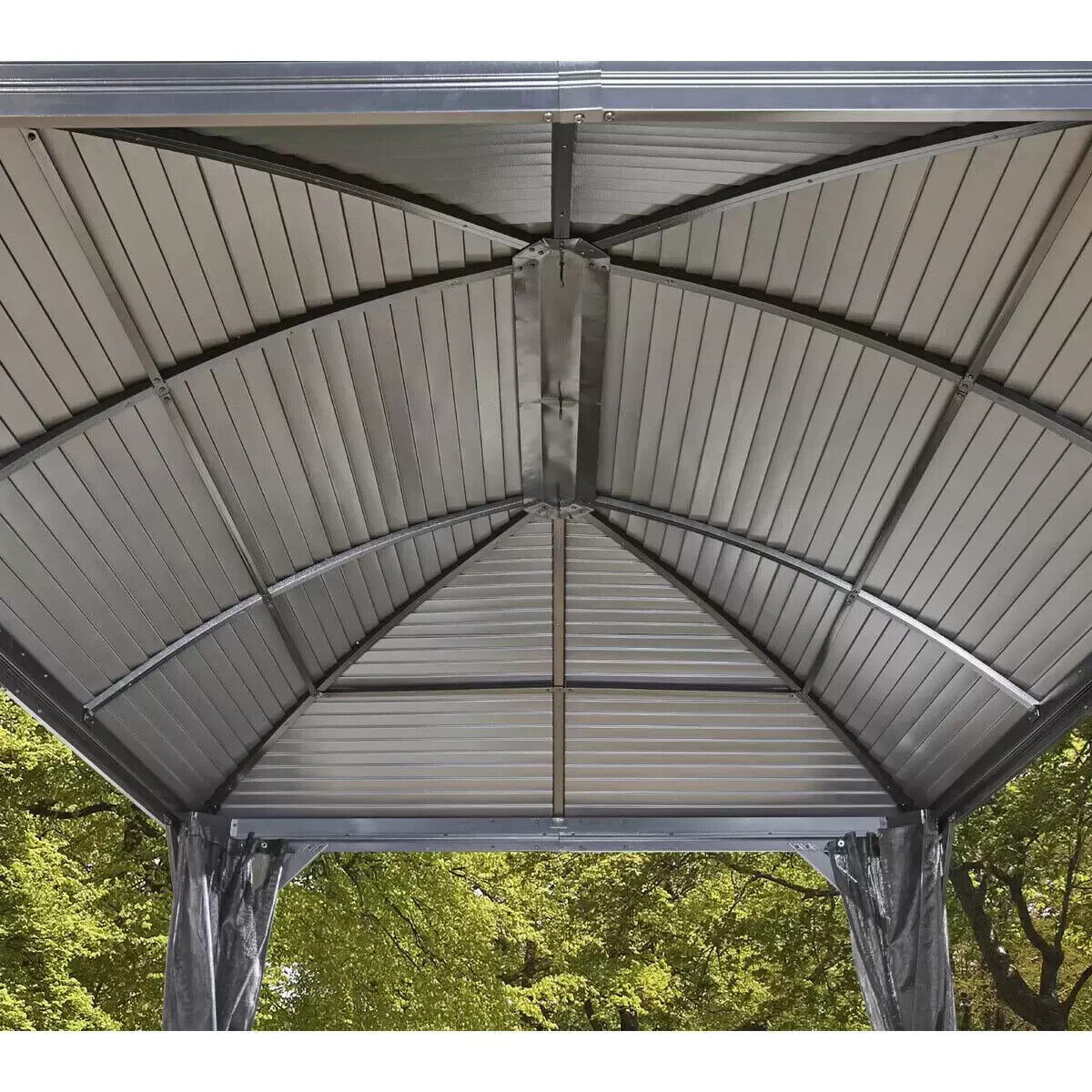 Sojag Moreno 10ft x 16ft (2.89 x 4.74m) Aluminium Frame Sun Shelter Steel Roof