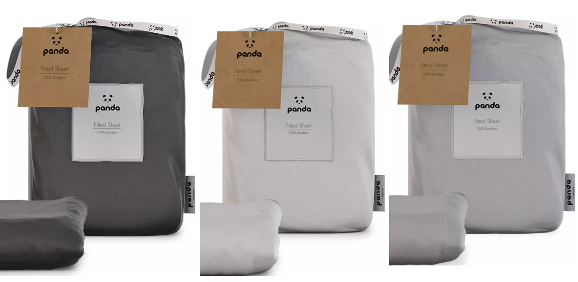 Panda 100% Bamboo Fitted Sheet in  ** EU King size 160 x 200 x 32 cm