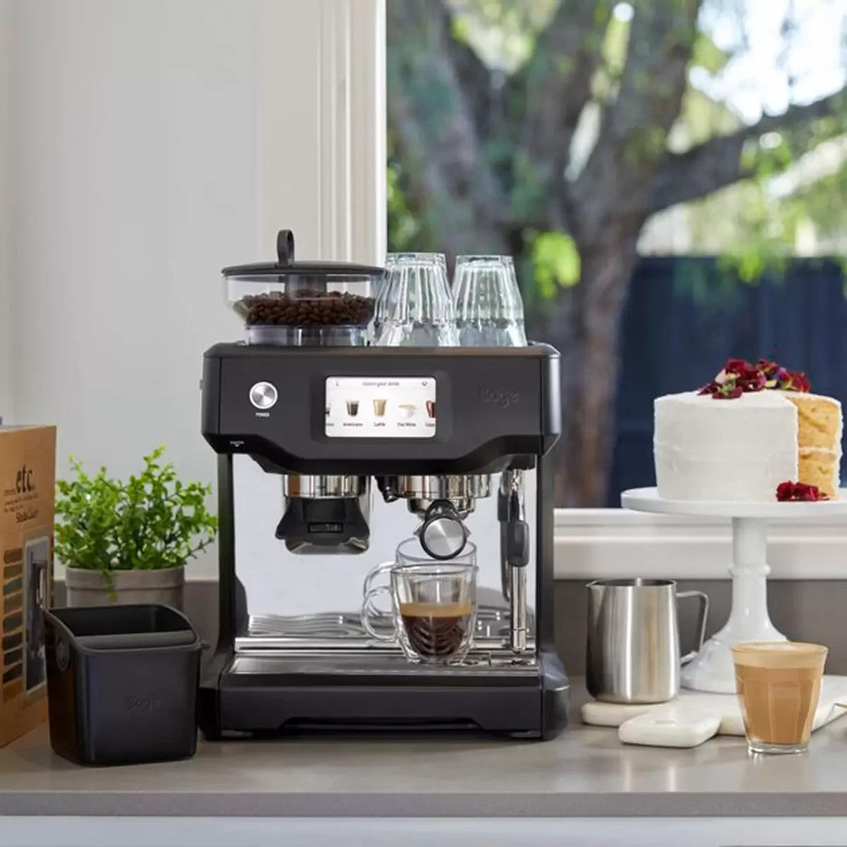Sage Barista Touch Bean to Cup Coffee Machine SES880BTR  - Black Truffle VAT Ex