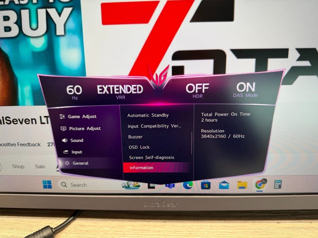 LG UltraGear 27 Inch 4K Ultra HD 240Hz IPS Gaming Monitor, 27G850A-B LG UltraGea