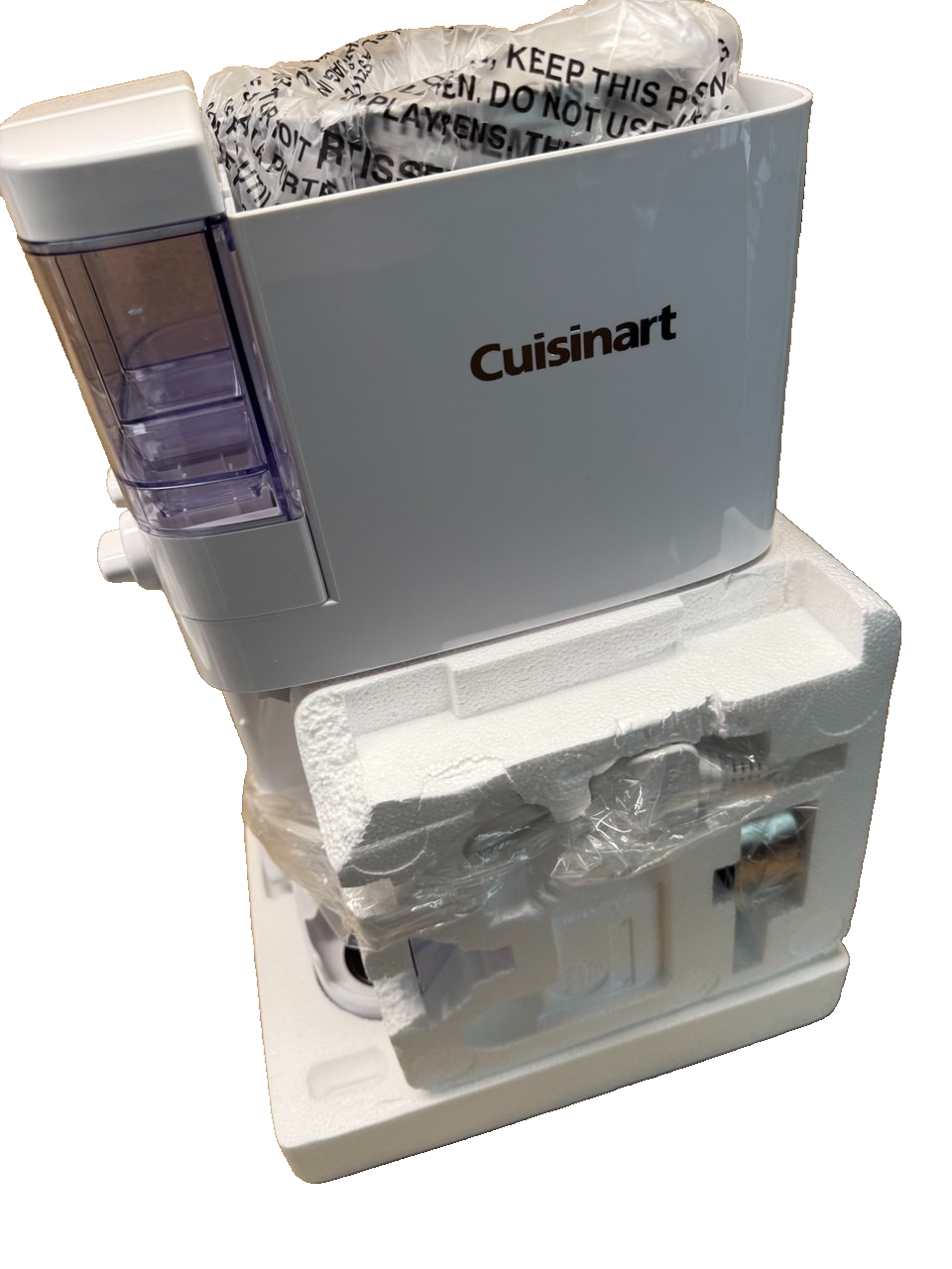 Cuisinart ICE48U Soft Serve Ice Cream Maker Sorbet, frozen Yogurt, Vegan No Box