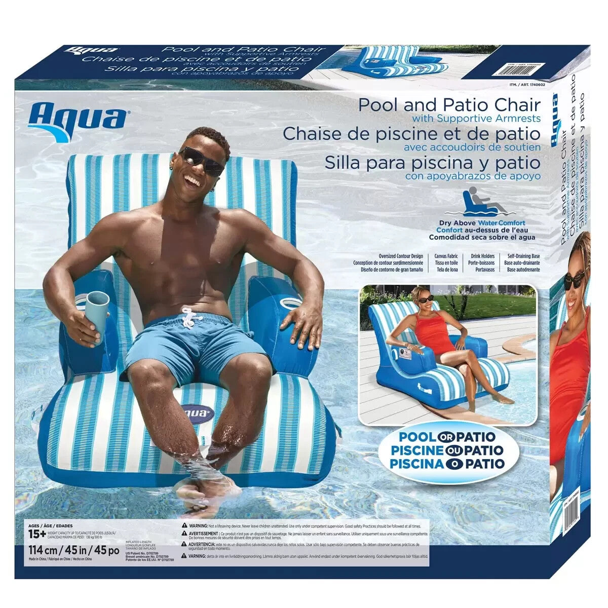 Aqua Pool and Patio Chair