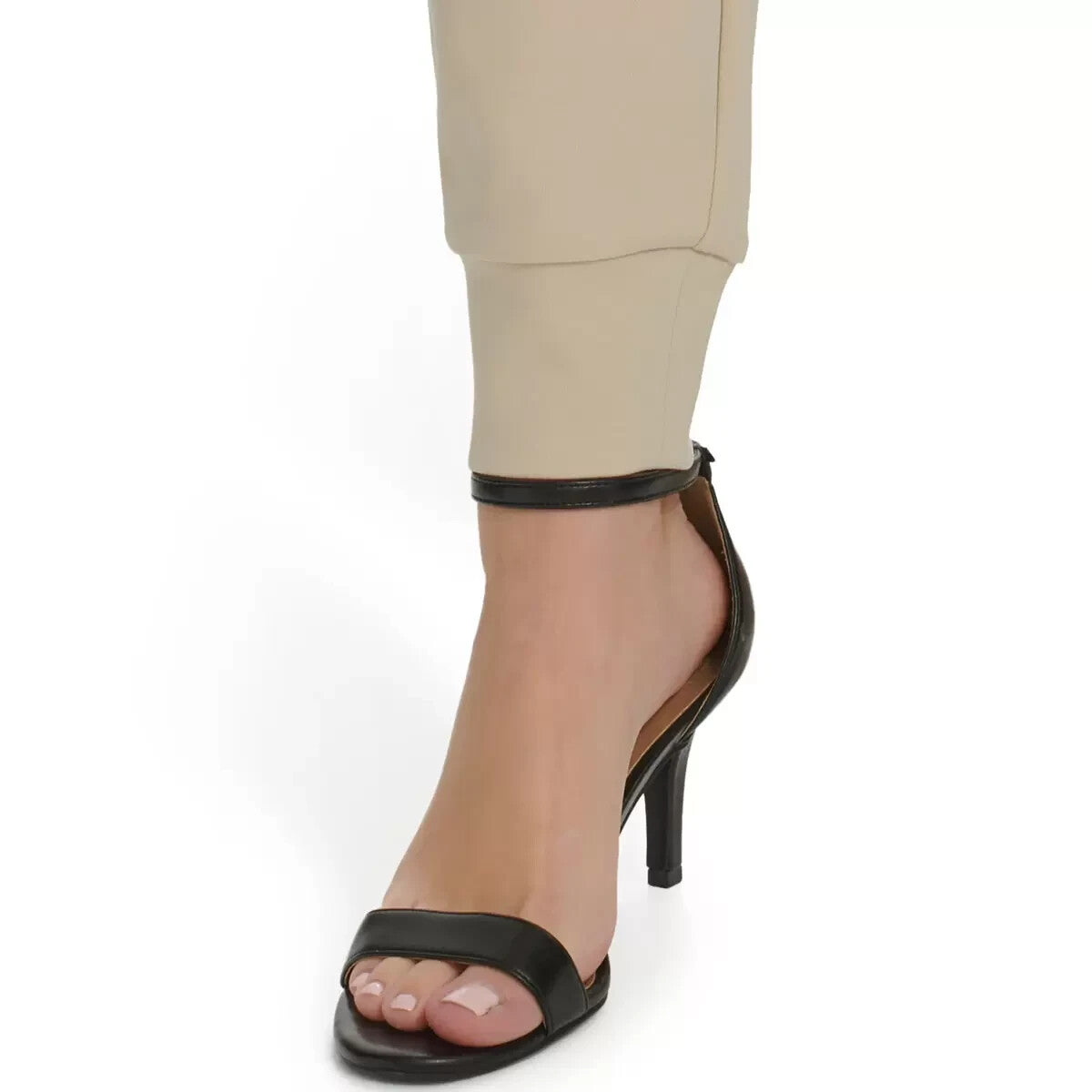 DKNY Ladies Cuffed Pant in Pebble Medium & Large NEW