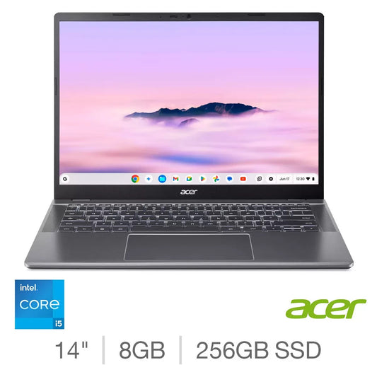 Acer Chromebook Plus 514, i5, 8GB RAM, 256GB SSD, 14 inch Laptop, NX.J5XEK.005