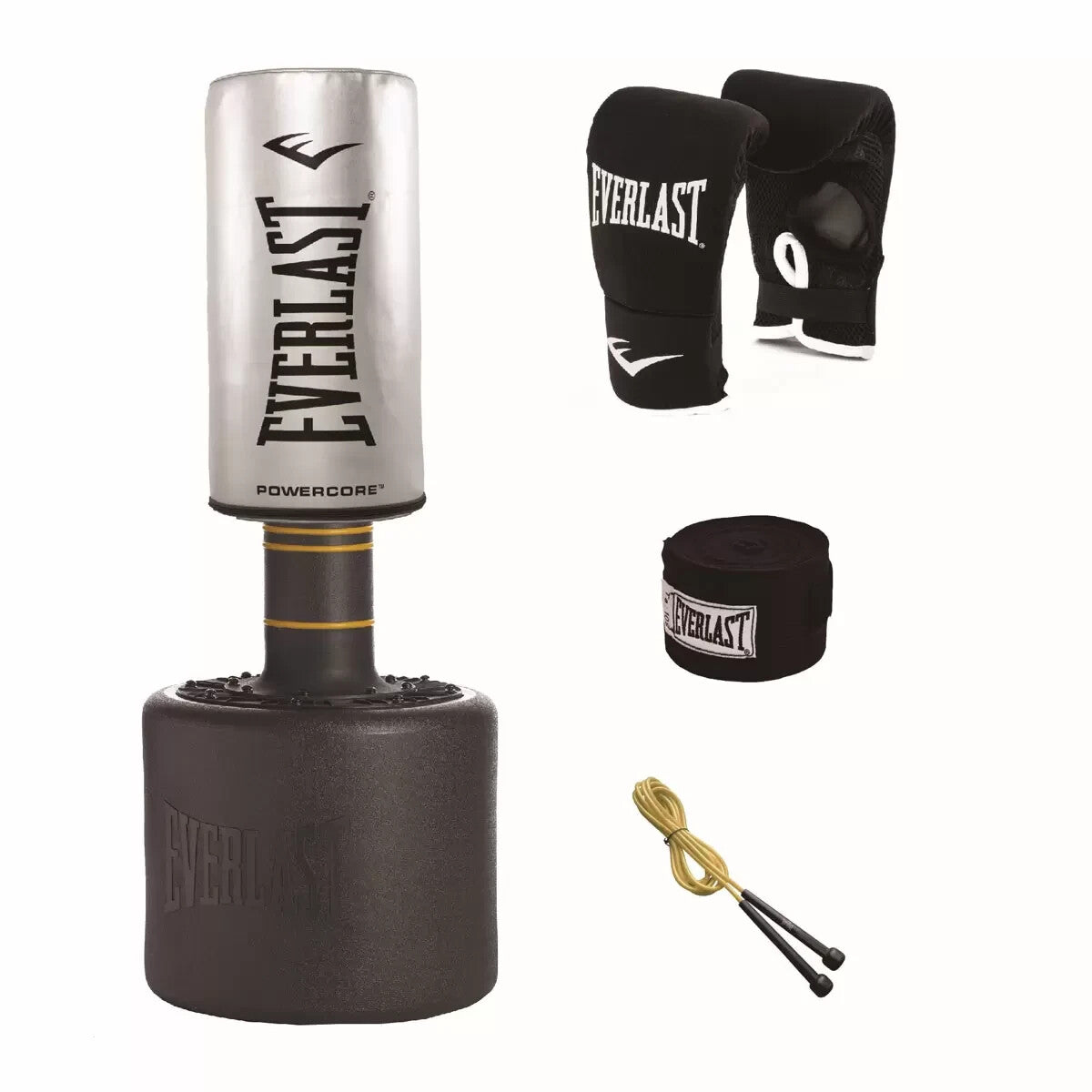 Everlast Powercore Free Standing Punch Bag Kit - New, box open