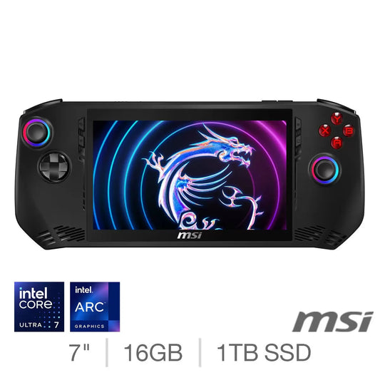 MSI Claw Handheld Gaming A1M-016UK  Ultra 7, 16GB RAM, 1TB SSD, 7 Inch Full HD