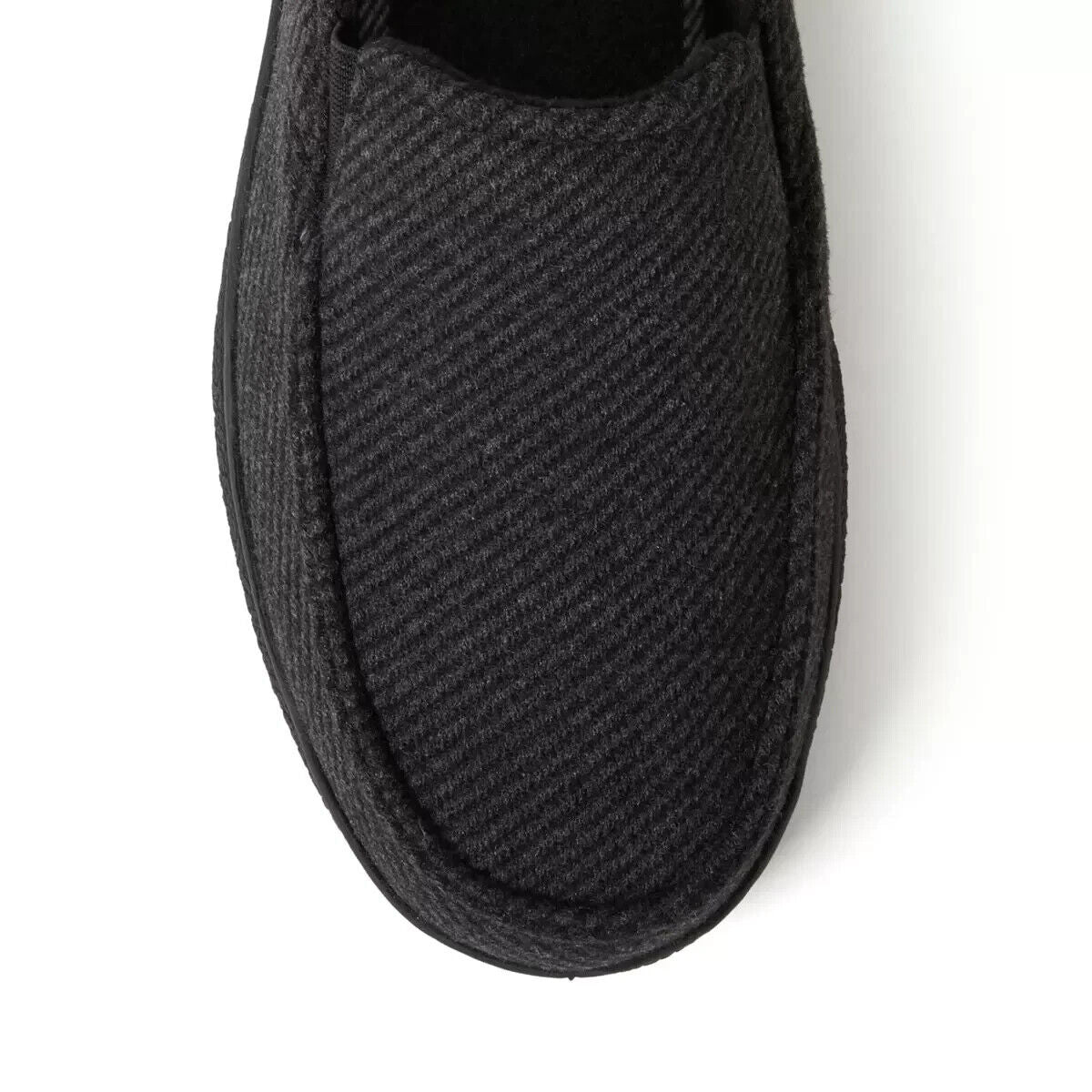 Dearfoam Men's Clog Slippers in Black, Size Medium (UK 8-9)