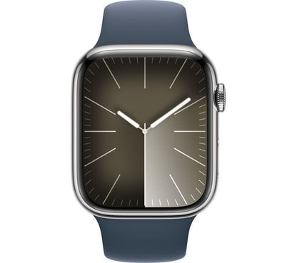 APPLE Watch Series 9 Cellular 45 mm Silver Stainless Steel Case with Storm Blue