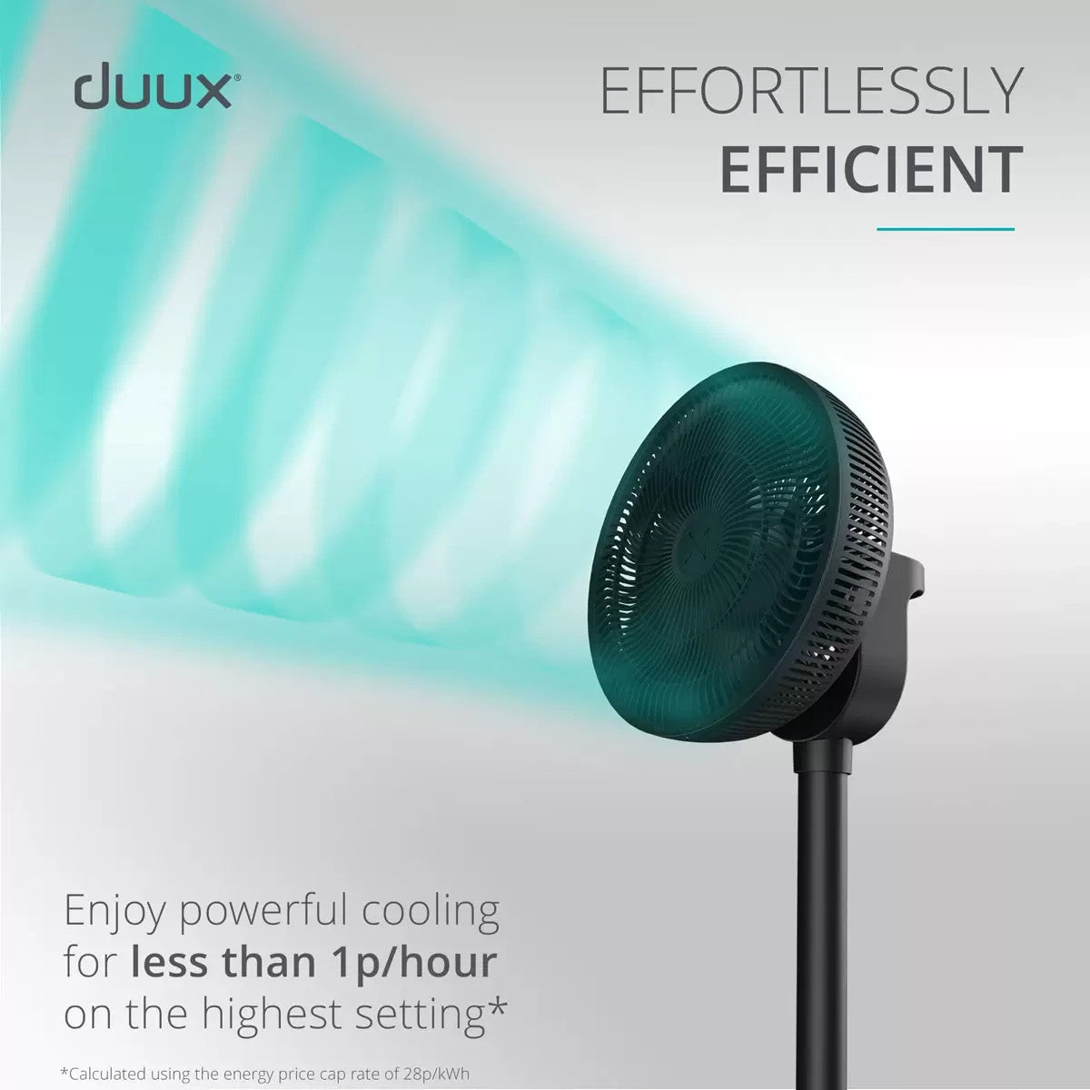 Duux Whisper Flex 2 Smart Fan DXCF70UK, Black