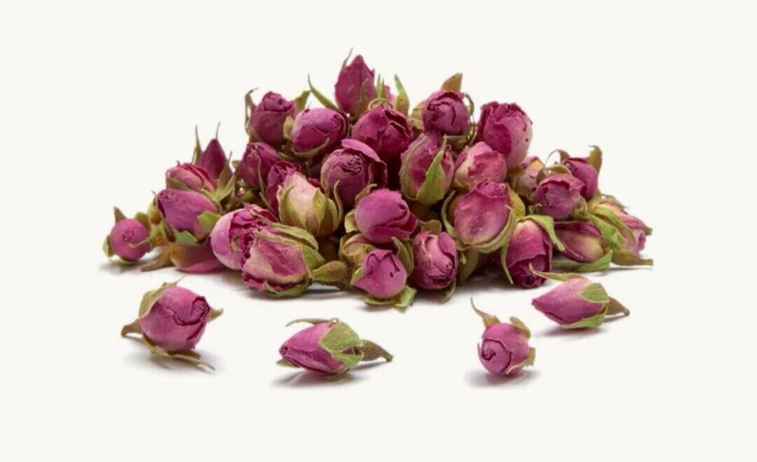 Pink Rose Buds Dried Whole (Rose Bud) Premium Loose Herbal Tea