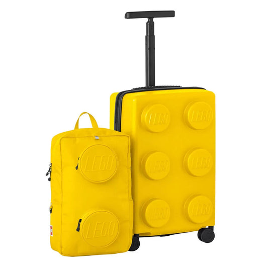 LEGO Hardside Carry On & Backpack Luggage Set in Yellow