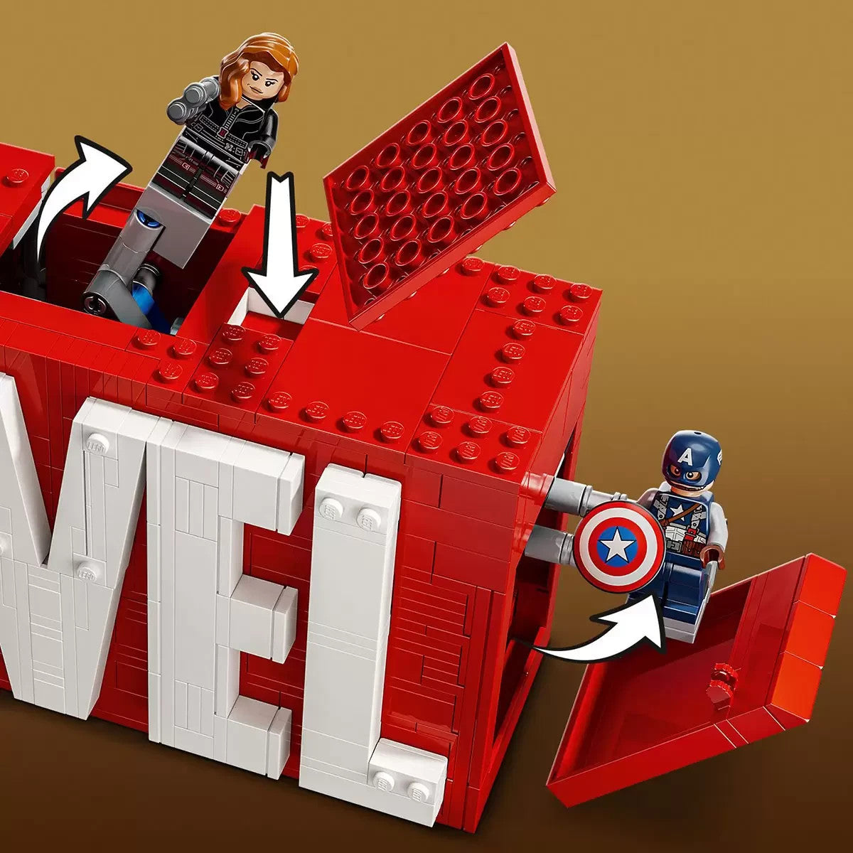 LEGO Superheroes MARVEL Logo & Minifigures - Model 76313