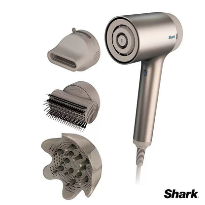 Shark Style iQ 1600W Ionic Hair Dryer Bundle in Rose Gold HD120SLUKCO