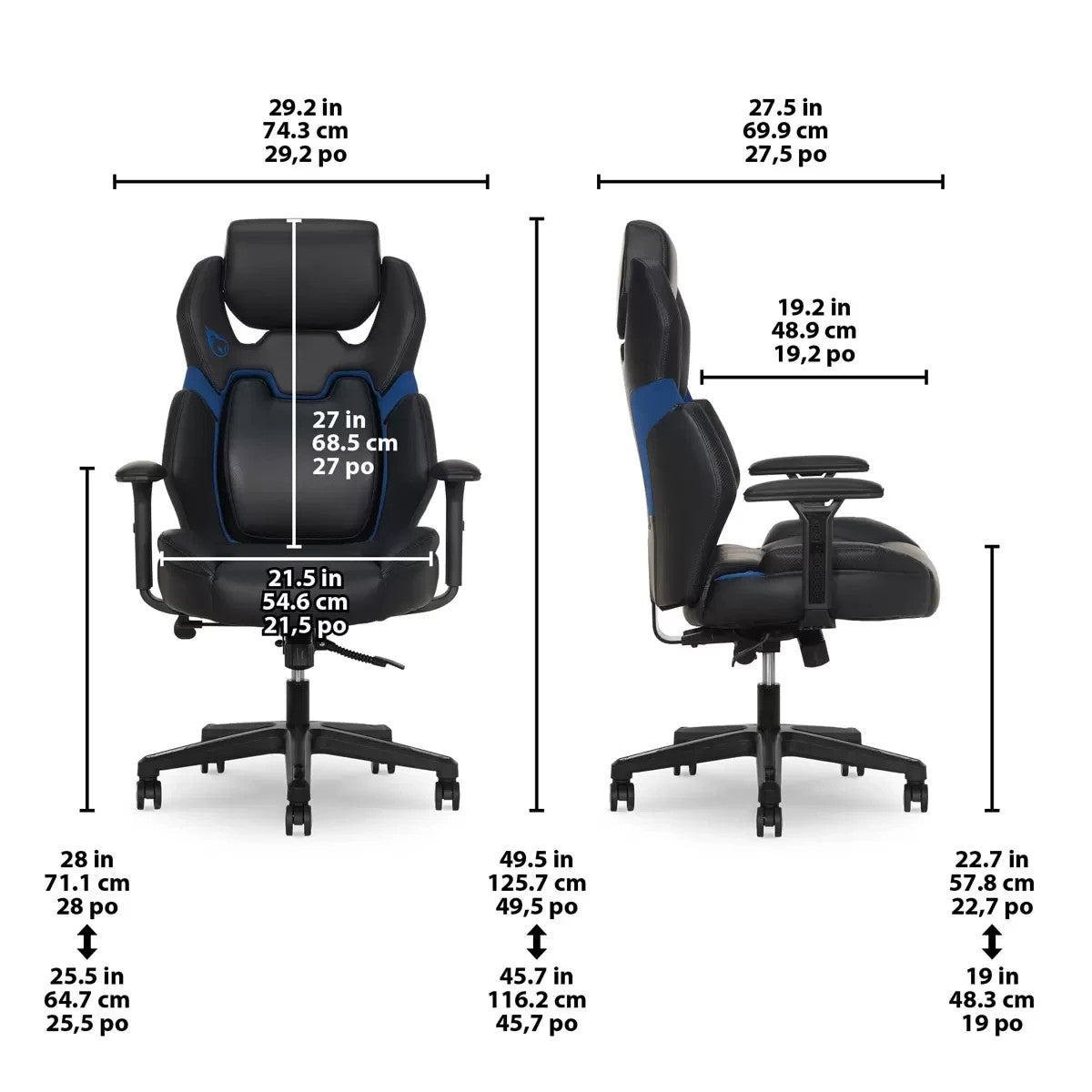 DPS® Encode Gaming Chair With Adjustable Headrest