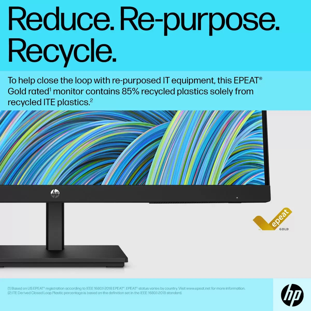 HP Monitor V24v G5 23.8 Inch Full HD 75Hz Monitor, 6D8H0AA#ABU