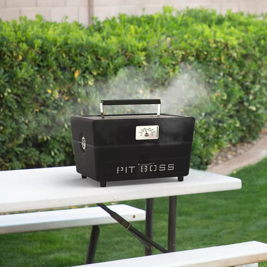 Pit Boss 24" Portable Charcoal Barbecue in Black + Cover