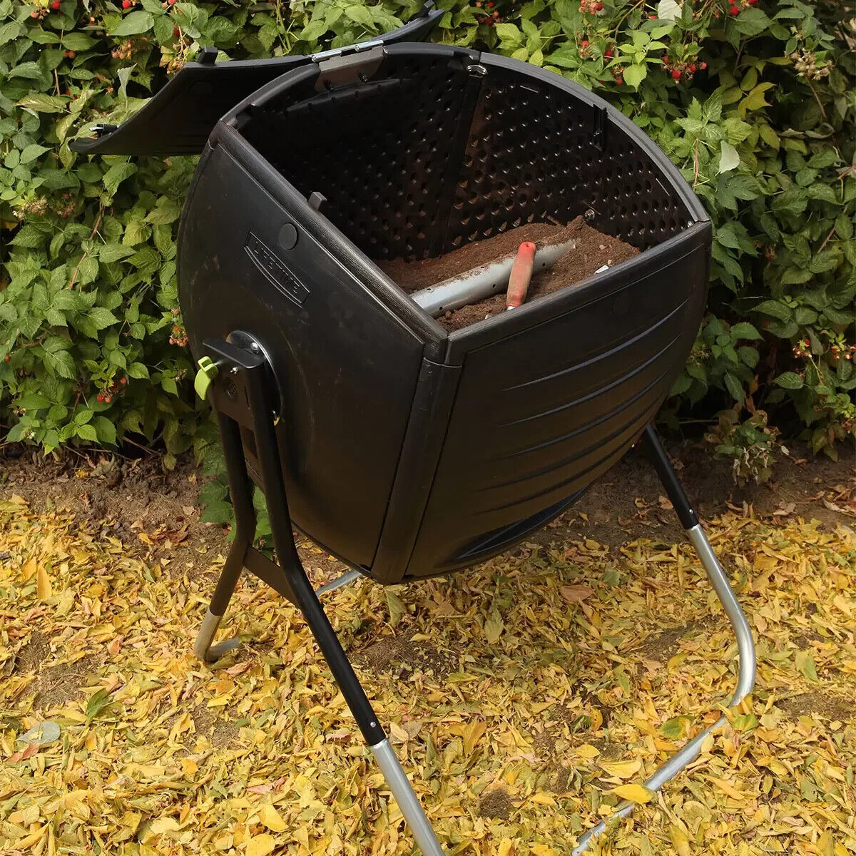 Lifetime 189 Litre (50 Gallon) Single Composter Black Model 60076