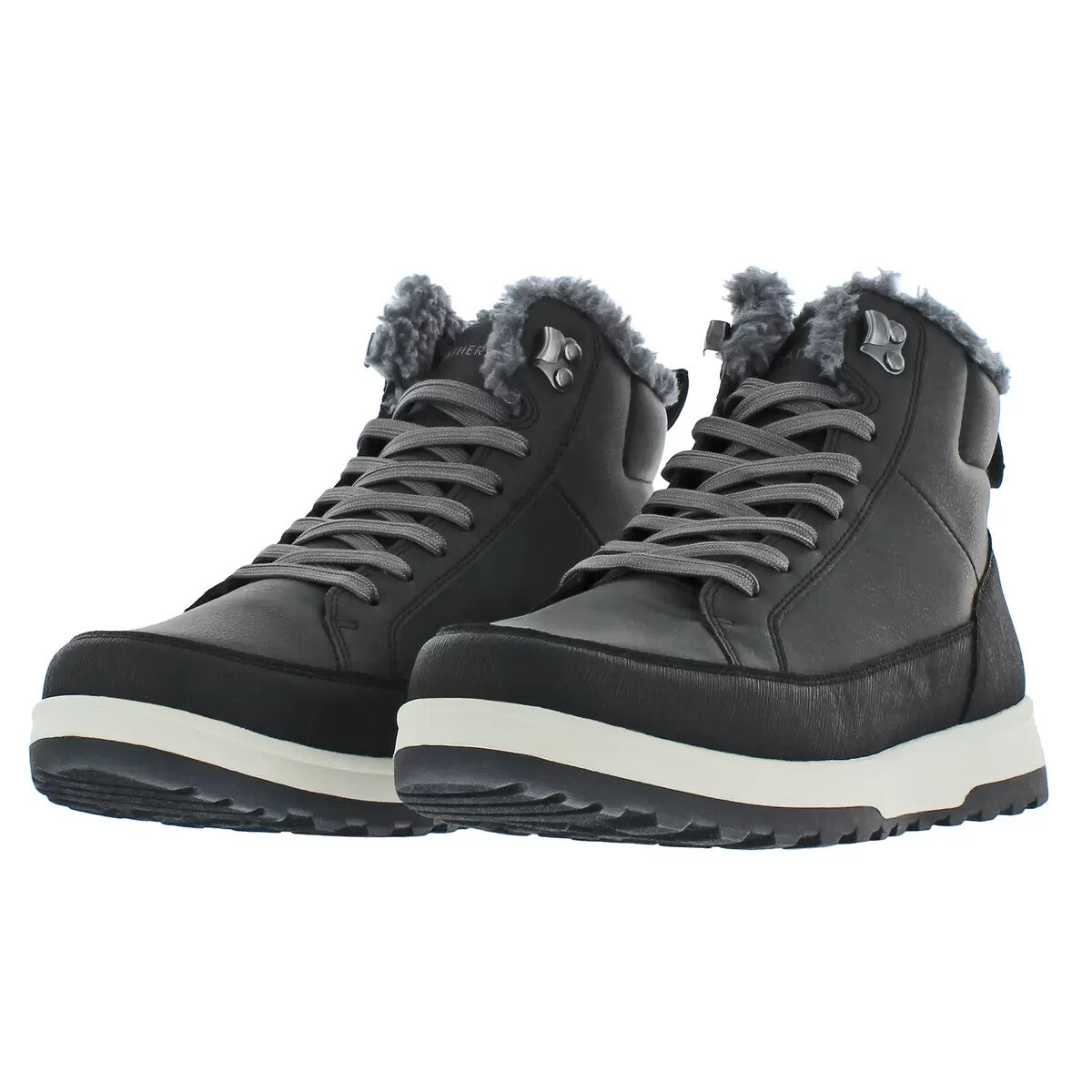 Weatherproof Men's Sneaker Boot in Grey Logjam Winter fur lined boots UK 9