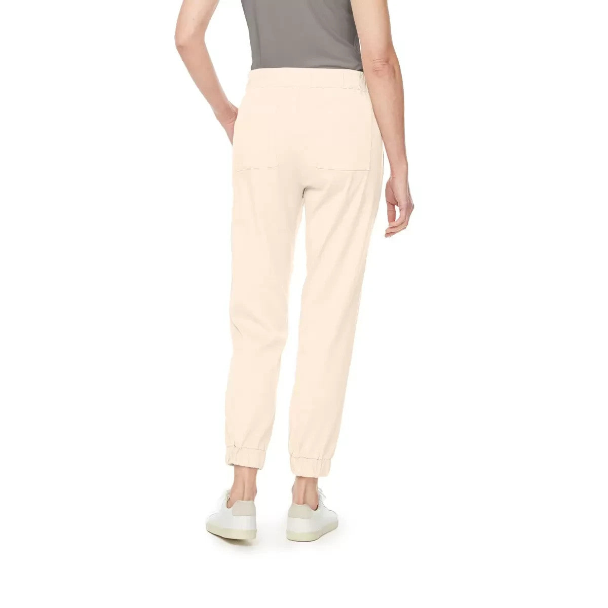Buffalo Ladies Cargo Tencel Pant in Cream, Medium