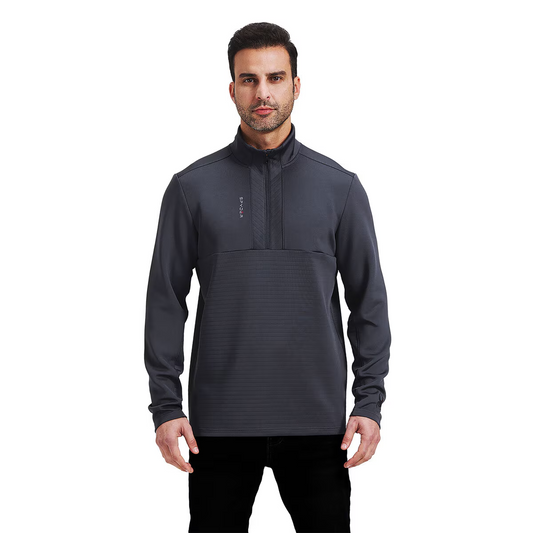 Spyder Mens Quarter Zip in Grey, XL