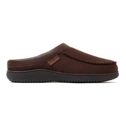 Dearfoam Men's Clog Slippers in Brown