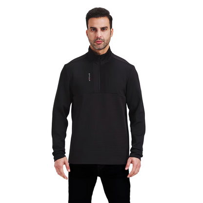 Spyder Mens Quarter Zip in Black, Medium