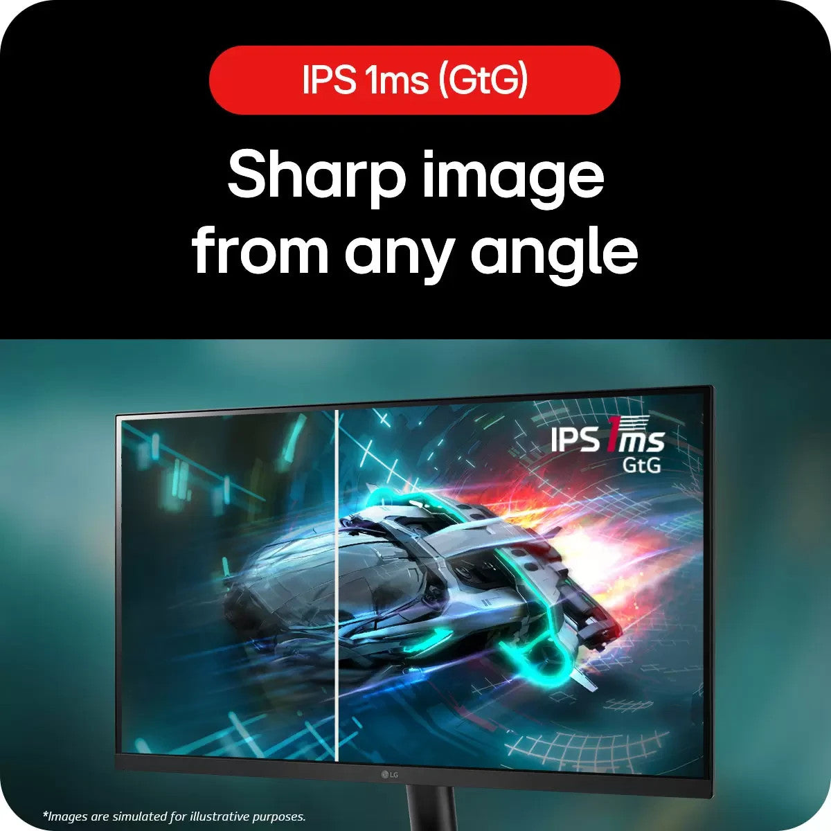 LG Ultragear 27 Inch Full HD 180Hz IPS Gaming Monitor, 27GS60F-B