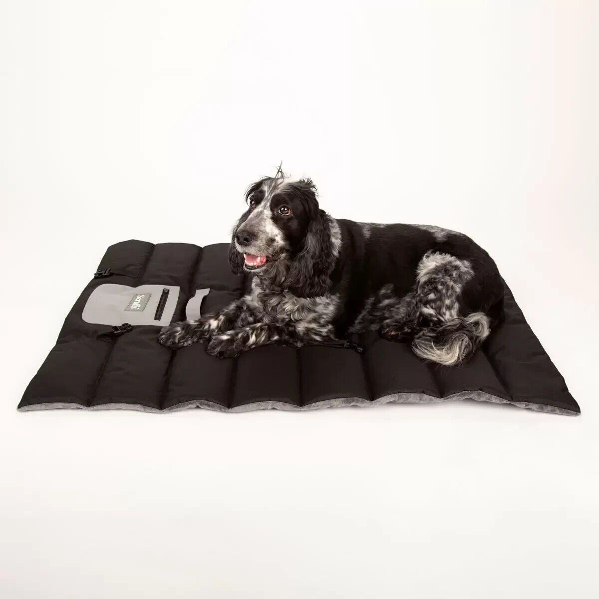 NEW Scruffs Reversible Roll Up Travel Bed, 100cm x 70cm in Grey