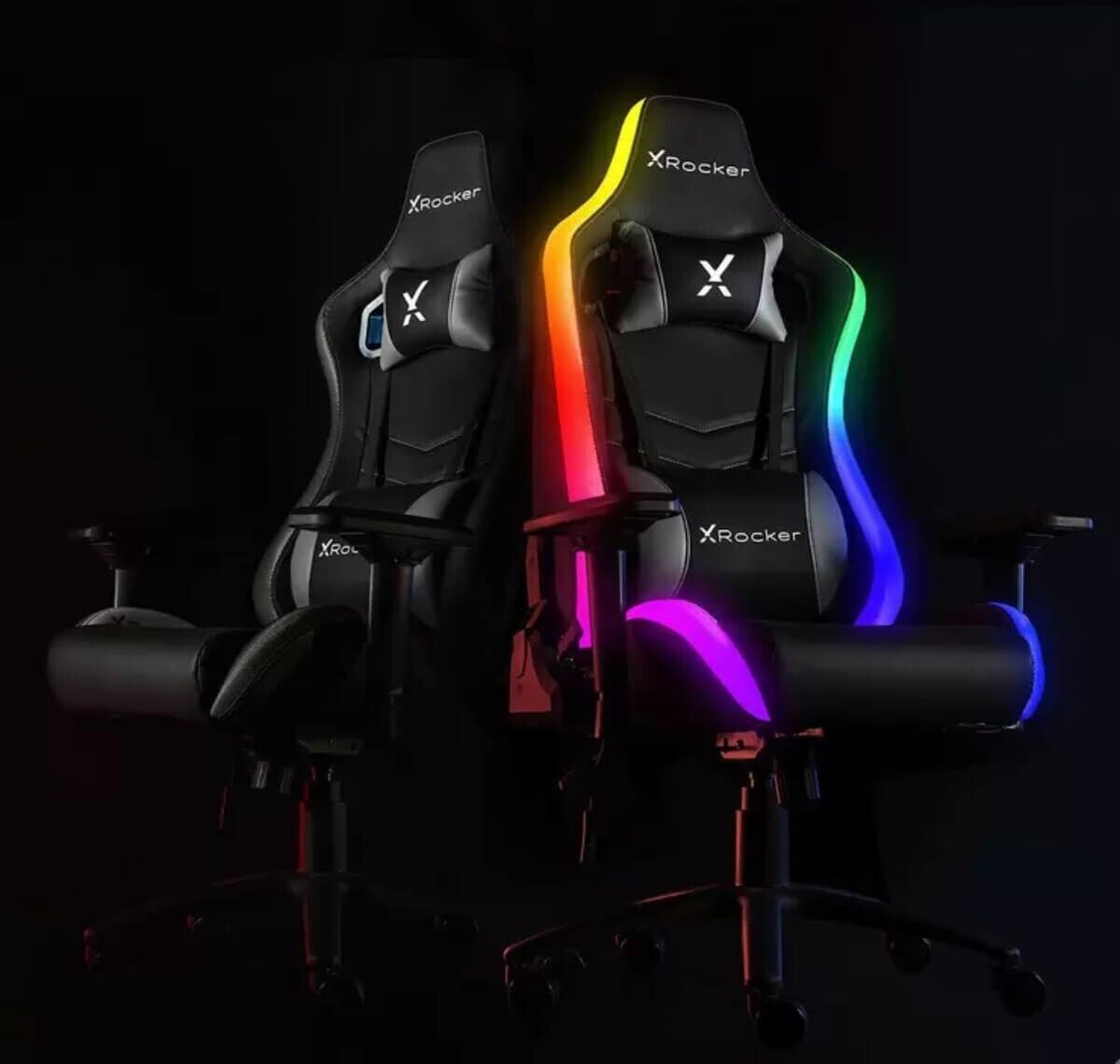 X Rocker Opal RGB Gaming Chair with LED Lights