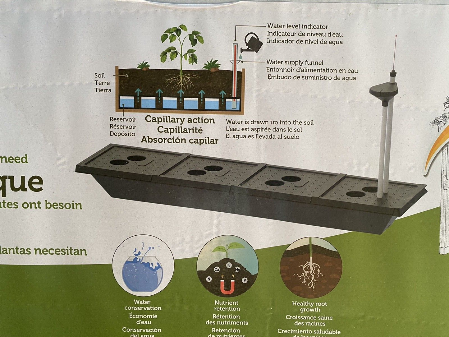 Vegtrug 1.2m Raised Garden Bed Self Watering Kit