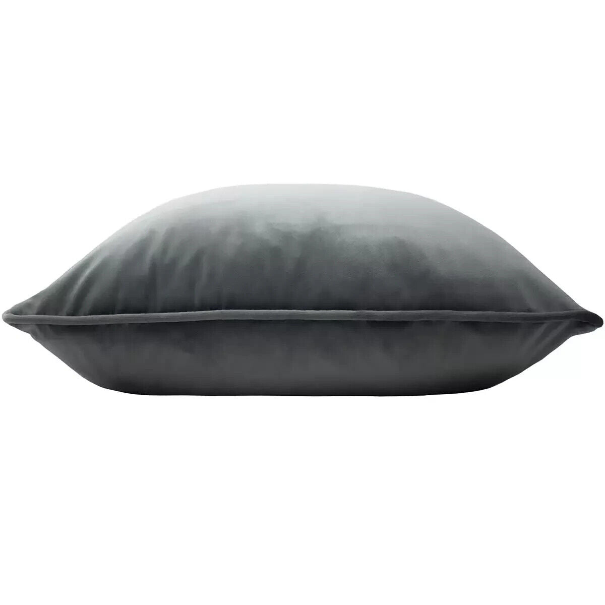 Opulence Granite grey Large Velvet Cushion, 2 Pack 55 cm x 55 cm