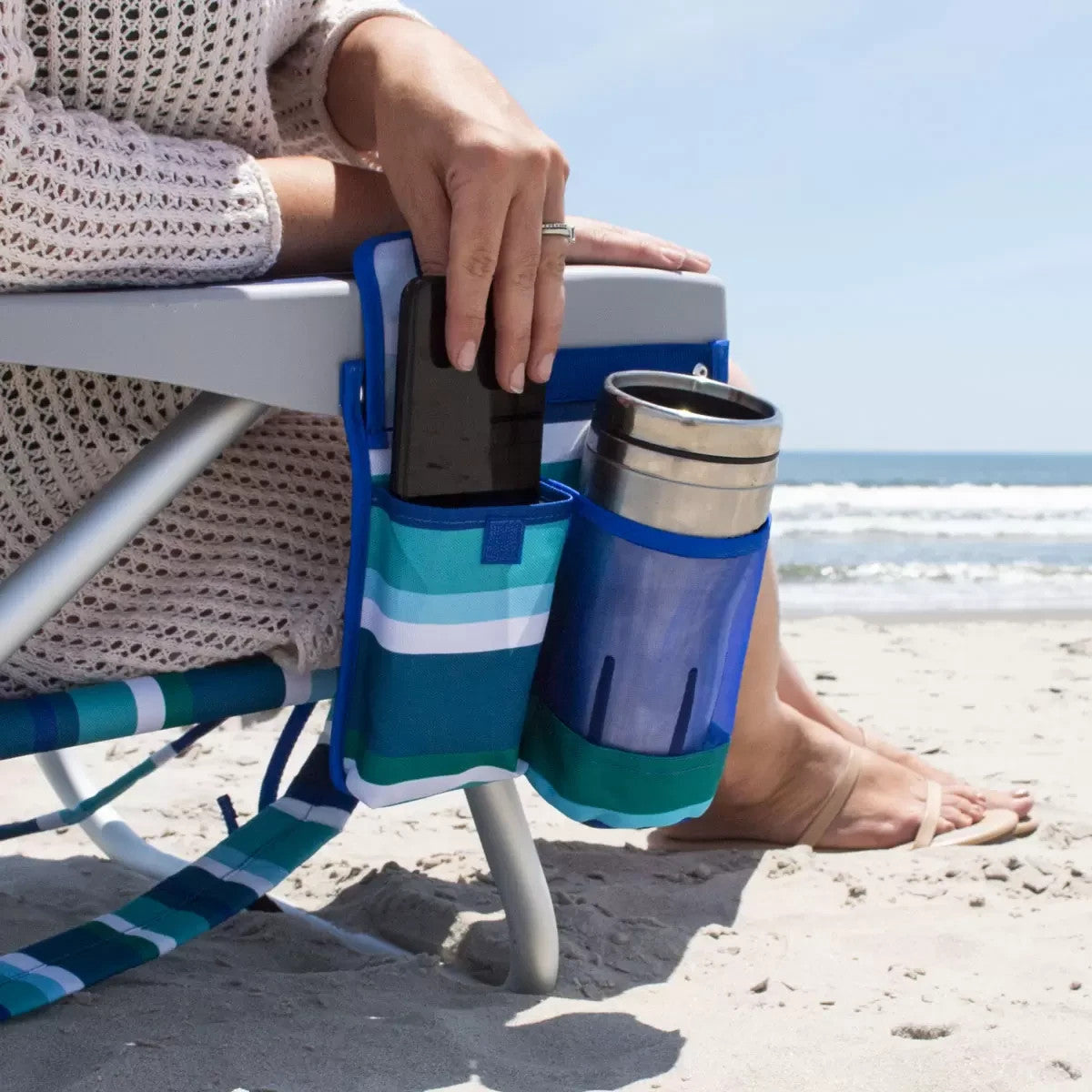 Tommy Bahama Backpack Beach Chair in Blue