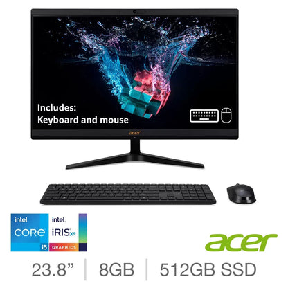 Acer C24-1700 Intel Core i5 8GB RAM 512GB SSD All in One Desktop PC DQ.BJWEK.004