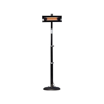 FireSense Black Powder Coated Steel 2.3m (93") Telescoping Heater Patio