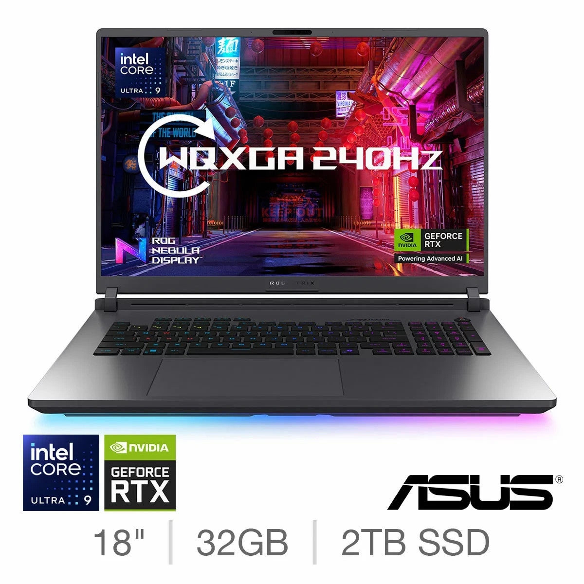 ASUS ROG Strix G18 Gaming Laptop Ultra 9 32GB 2TB SSD RTX 5080 18 Inch Warranty