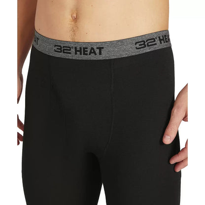 32 Degrees Heat PACK 2 Base Layer Thermal Pant Black - Mens L