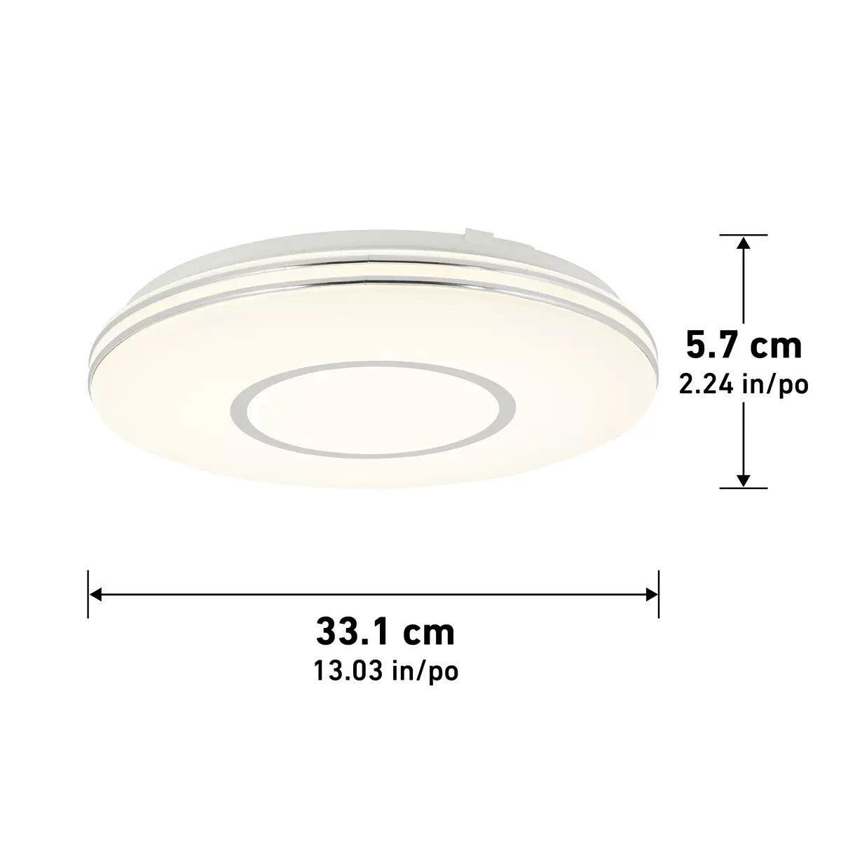 Artika Horizon LED Ceiling light fixture White and Chrome