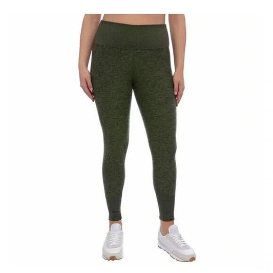 Kirkland Signature Ladies Brushed Capri Legging in Kelp Green S M L XL