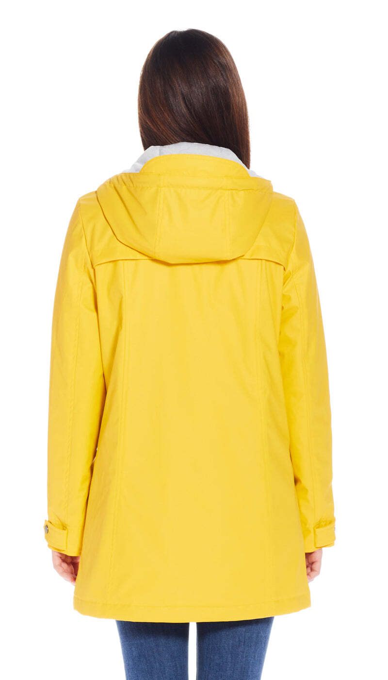 Weatherproof Ladies Slicker Jacket in Sunshine Yellow