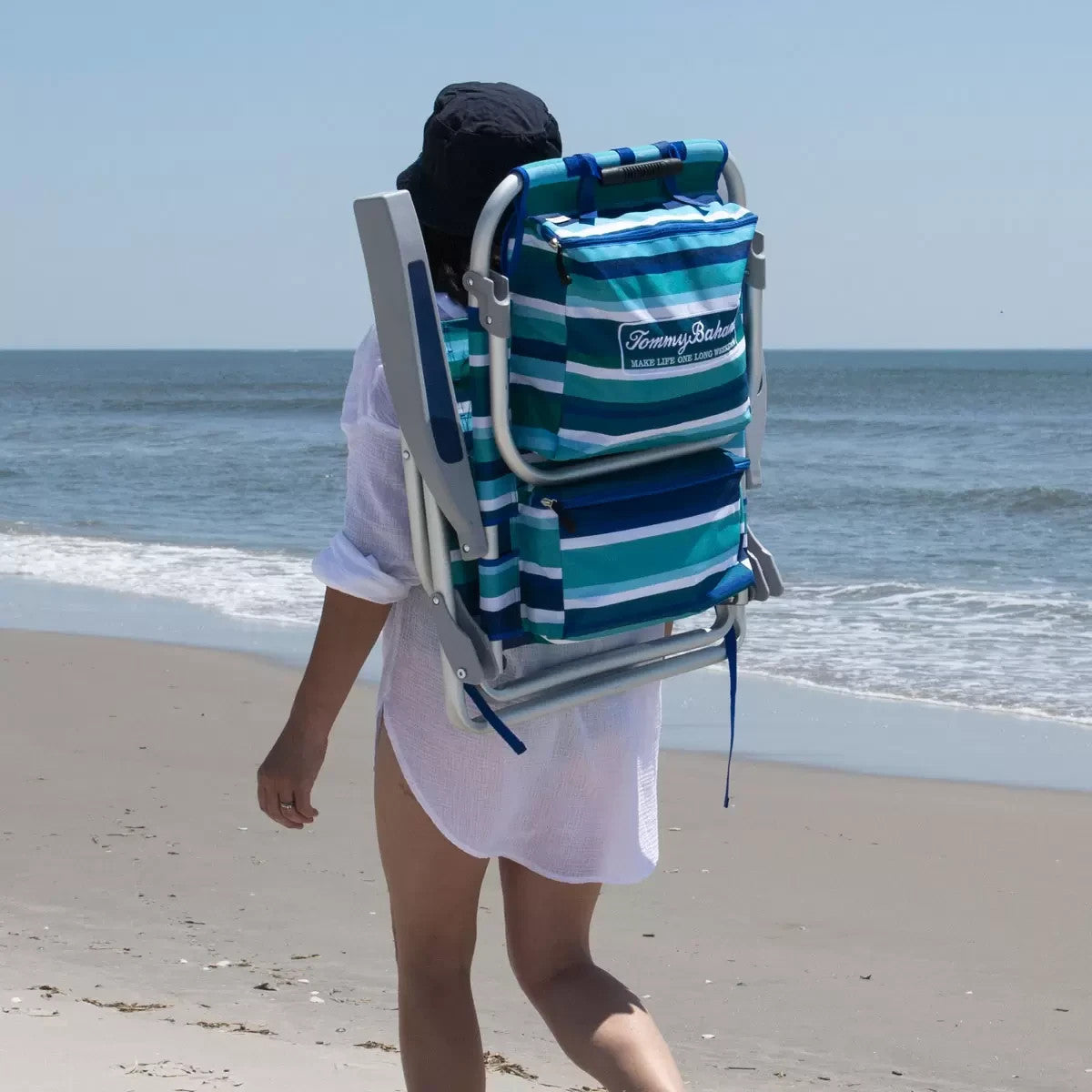 Tommy Bahama Backpack Beach Chair in Blue