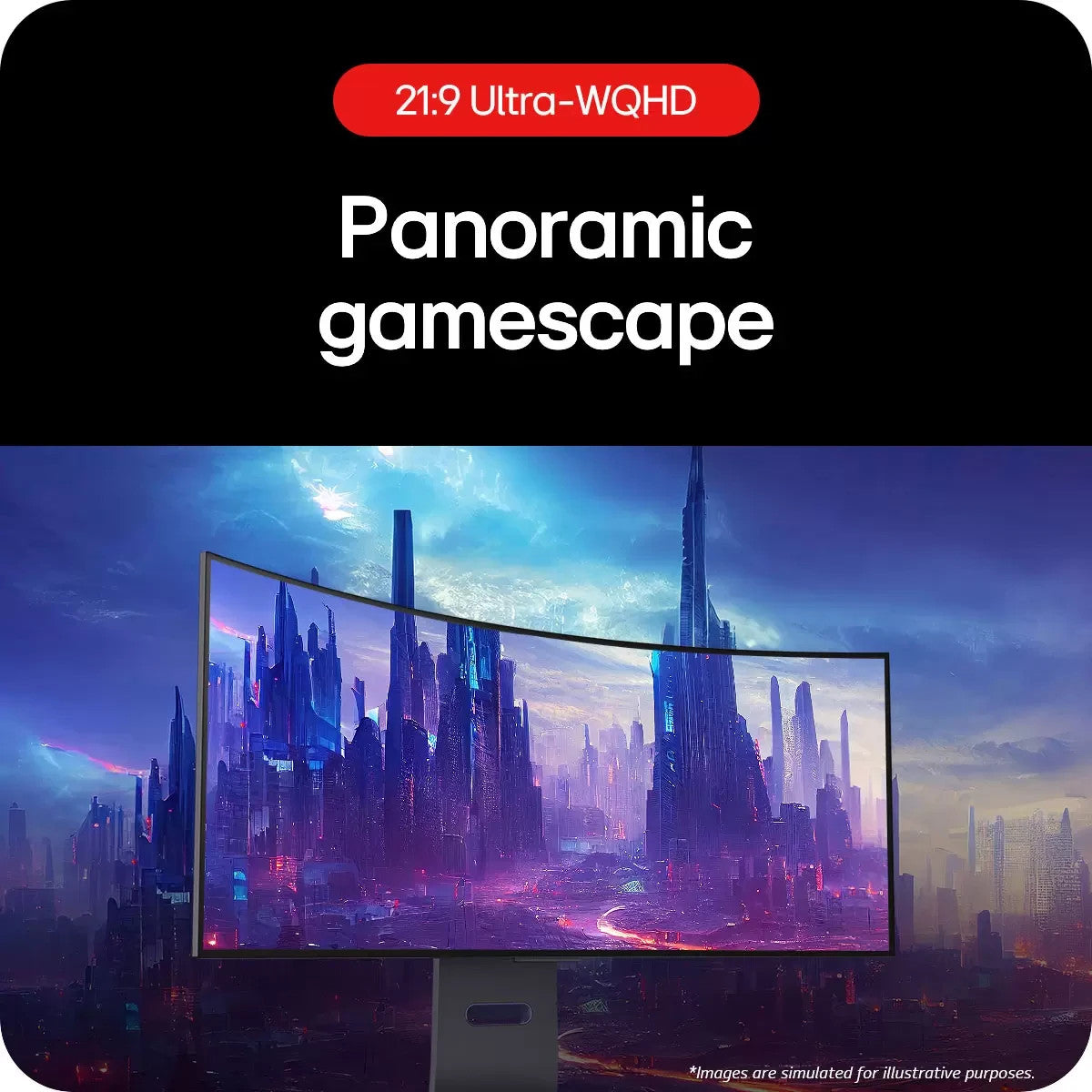 LG Gaming Monitor 34 Inch UltraGear WQHD 240Hz OLED , 34GS95QE-B Black VAT