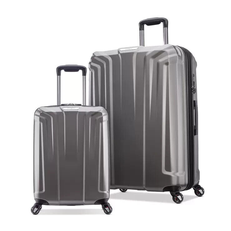 Samsonite Endure 2 Piece Hardside Luggage Set in Silver Free Delivery