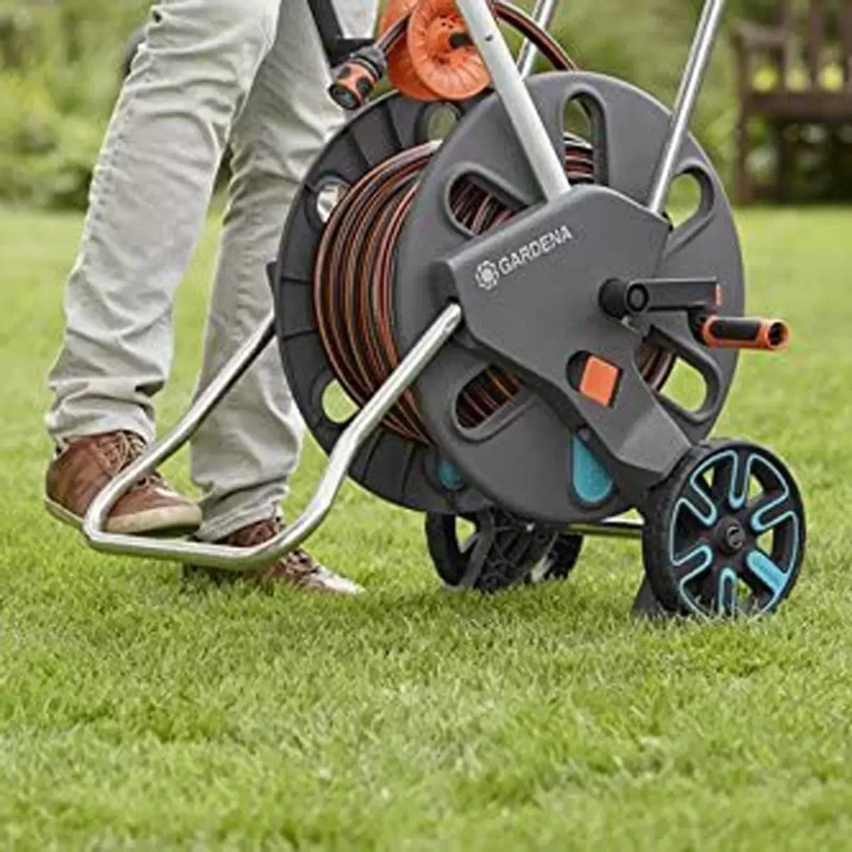 GARDENA Hose Trolley CleverRoll read description