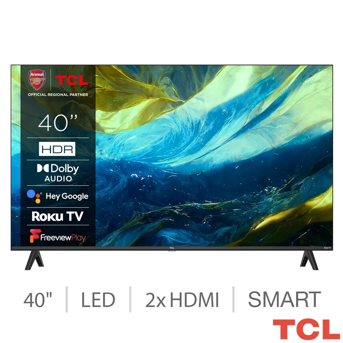 TCL 40RS550K 40 Inch LED Full HD Roku Smart TV **