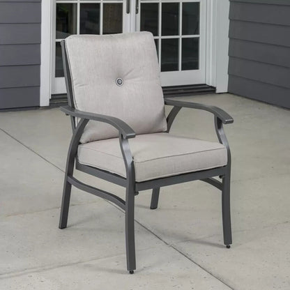 NEW SunVilla Kingston 7 Piece Cushioned Dining Set + Cover SunBrella