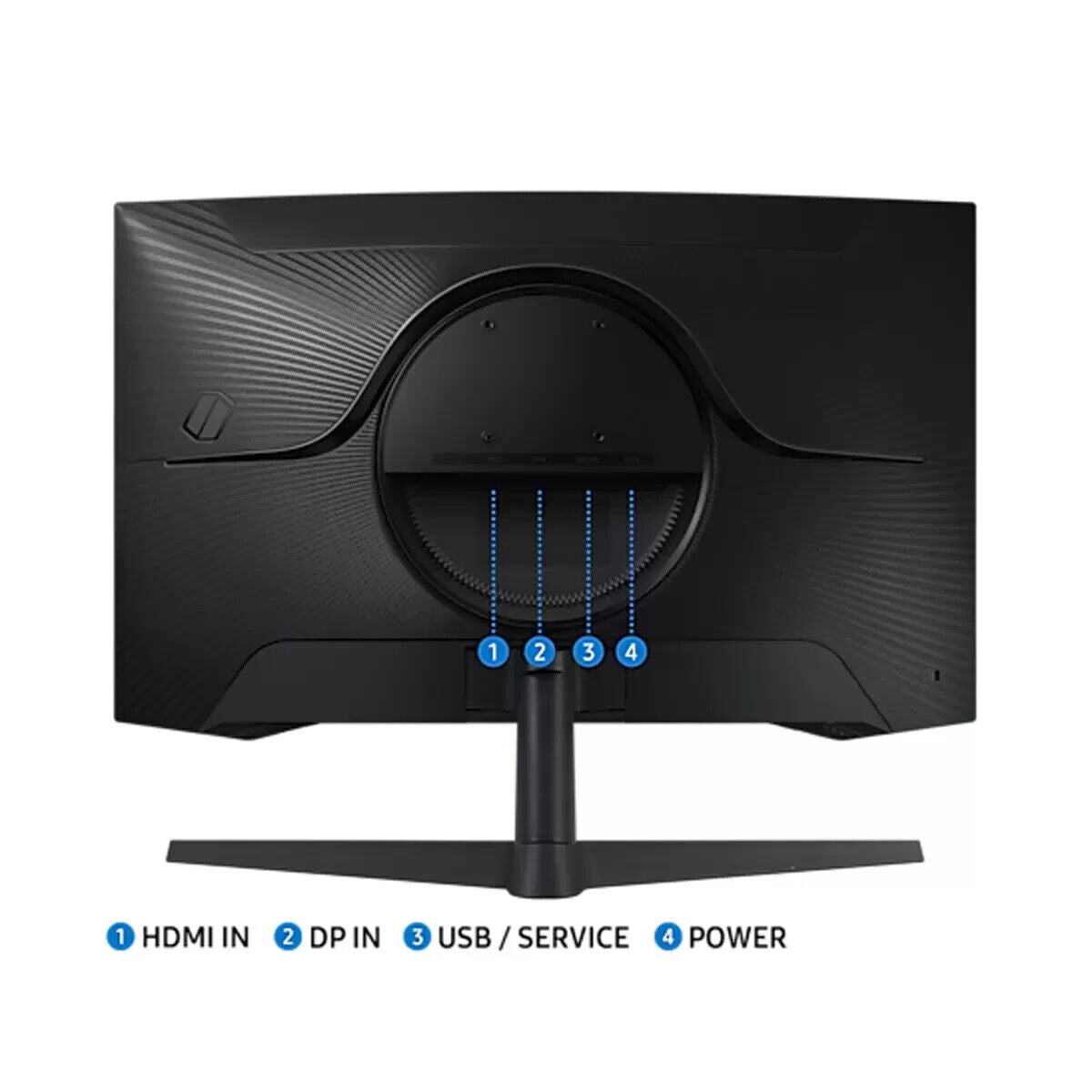 Samsung Odyssey G55C 27 Inch QHD 165Hz Curved Gaming Monitor, LS27CG552EUXXU