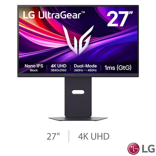 LG UltraGear 27 Inch 4K Ultra HD 240Hz IPS Gaming Monitor, 27G850A-B SEALED