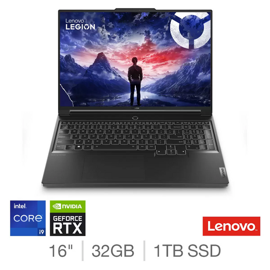 Lenovo Legion 7i, 16'' Gen 9 i7-14700HX, RTX 4070, 32GB 1TB 165Hz Gaming Laptop